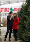 Nina Dobrev and Ian - Picks out a Christmas Tree in Atlanta